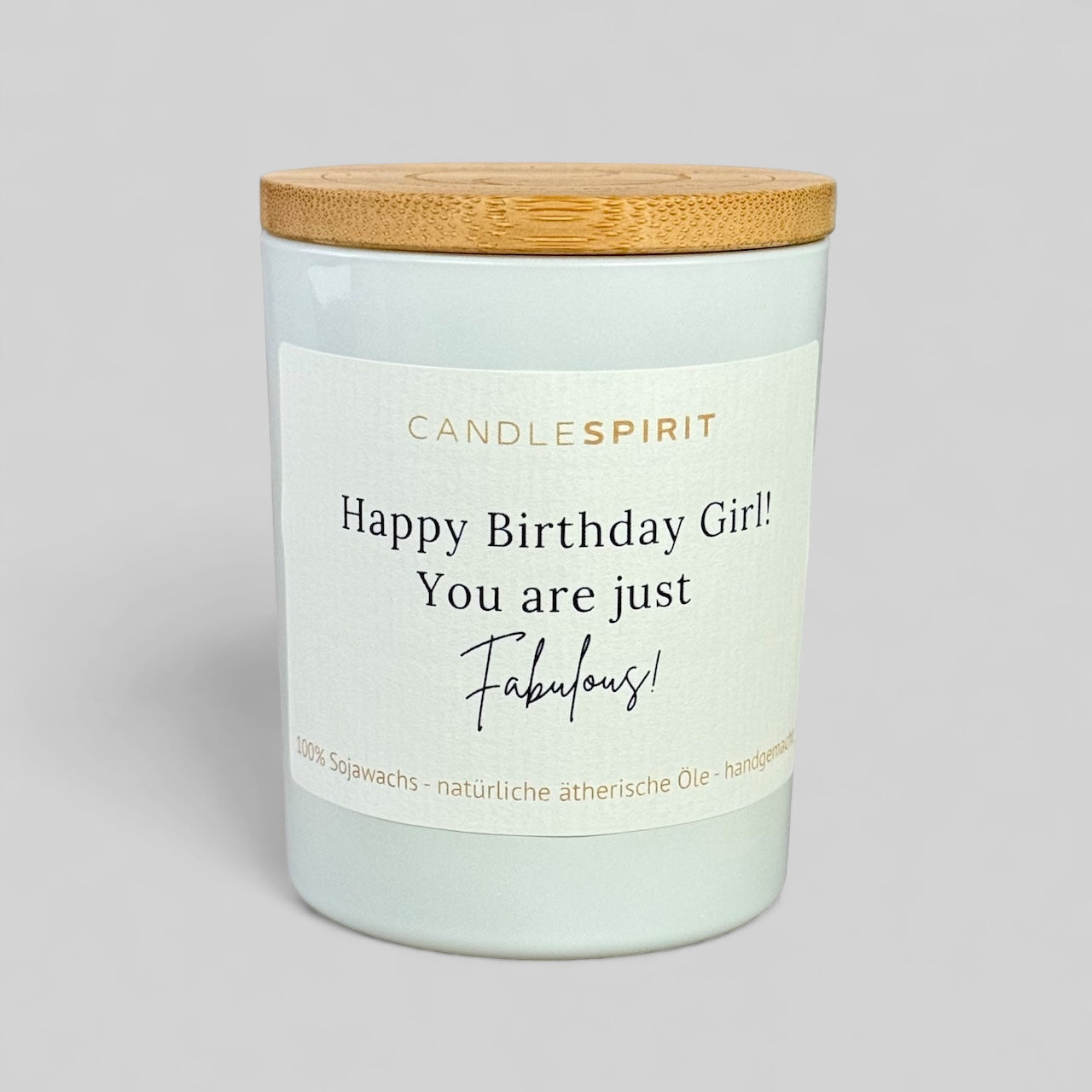 "Happy Birthday Girl! You are just Fabulous!" | Aromatherapie Kerze