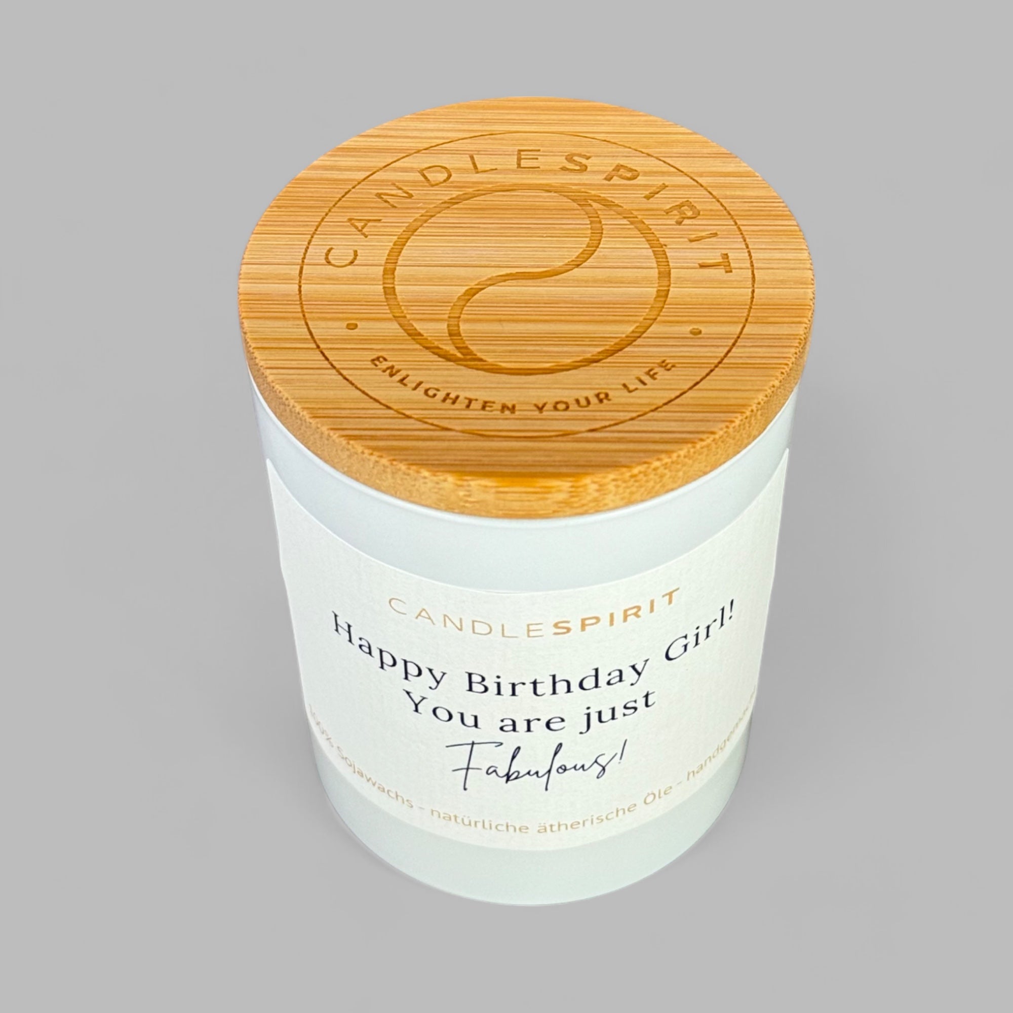 "Happy Birthday Girl! You are just Fabulous!" | Aromatherapie Kerze