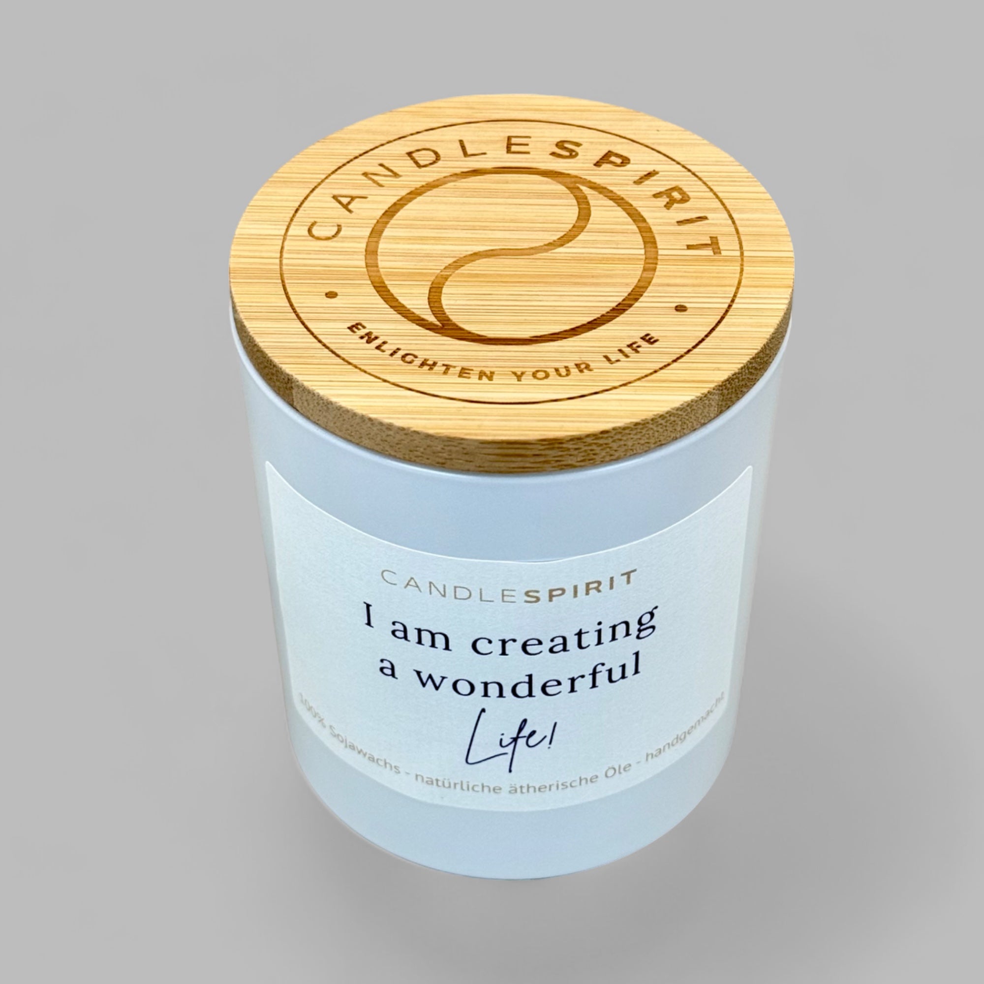 "I am creating a wonderful life!" | Aromatherapie Kerze