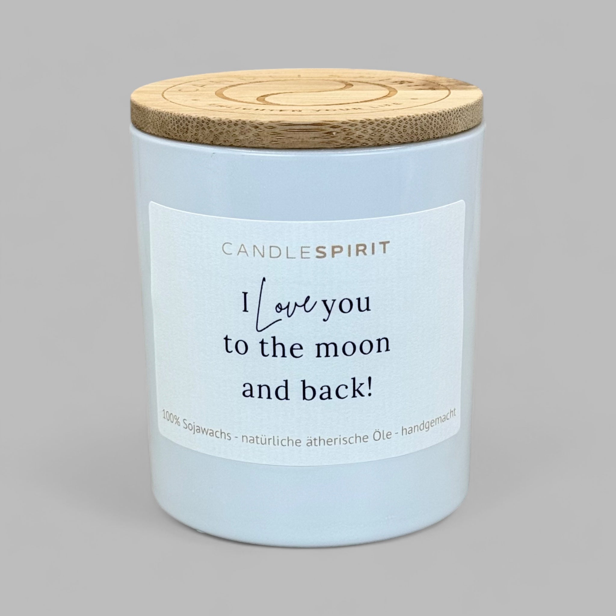 "I love you to the moon and back!" | Aromatherapie Kerze