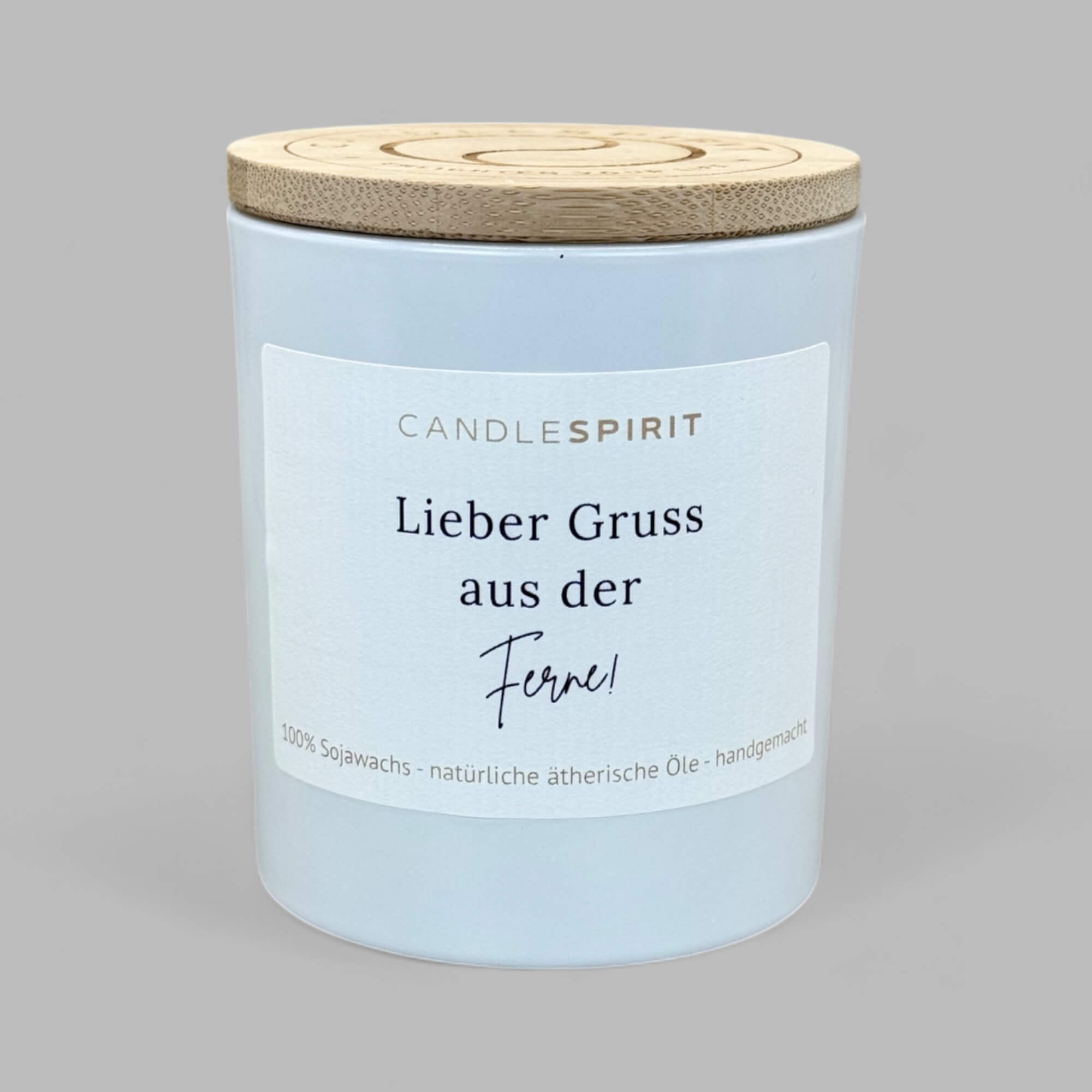 "Lieber Gruss aus der Ferne" | Aromatherapie Kerze