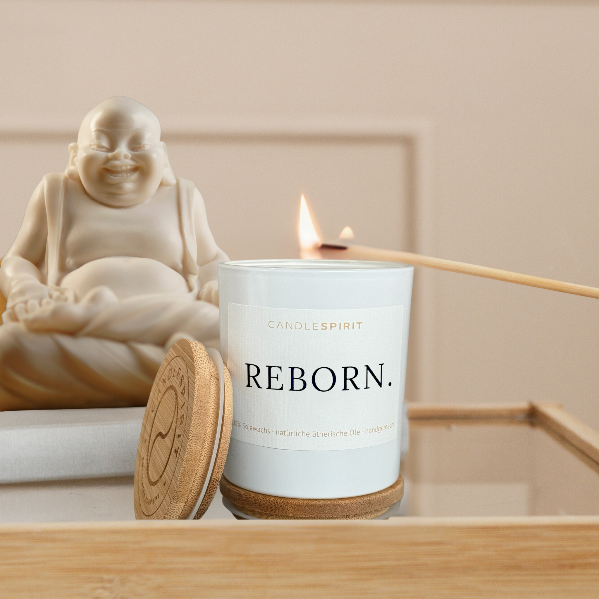 "REBORN." | Aromatherapie Kerze