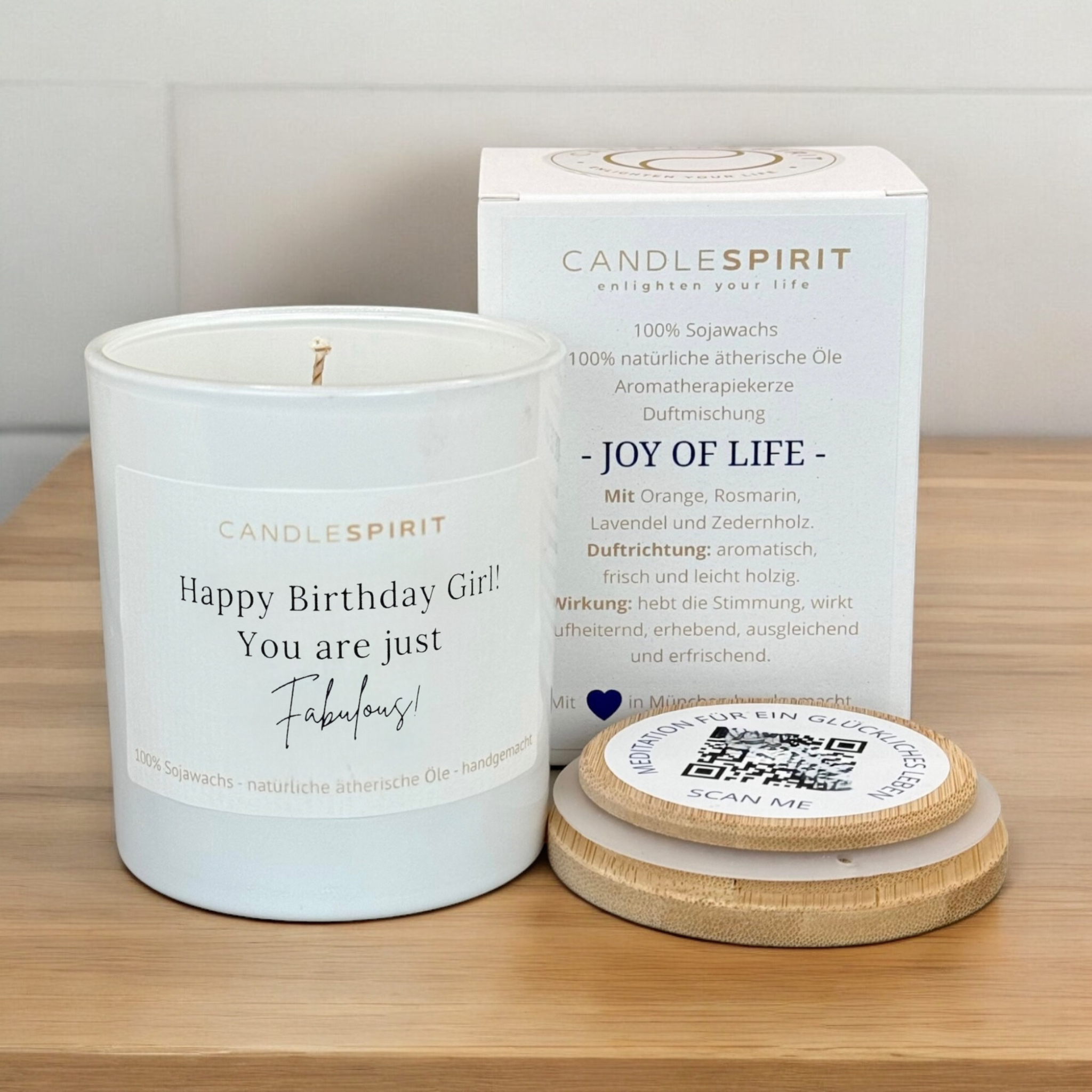 "Happy Birthday Girl! You are just Fabulous!" | Aromatherapie Kerze